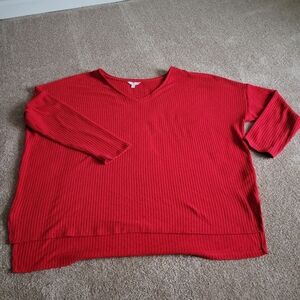 Time and Tru Scarlet Knit Top
